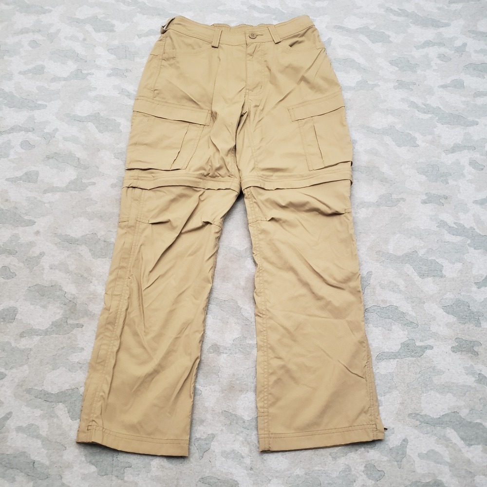 REI Co-Op Pants Mens 30x30 Brown Cargo Convertible Hiking Camp Trail Outdoors